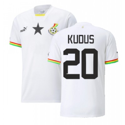 Ghana Mohammed Kudus #20 Hjemmedrakt VM 2022 Kortermet
